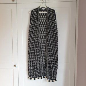 Mango Womens Black and White Coat